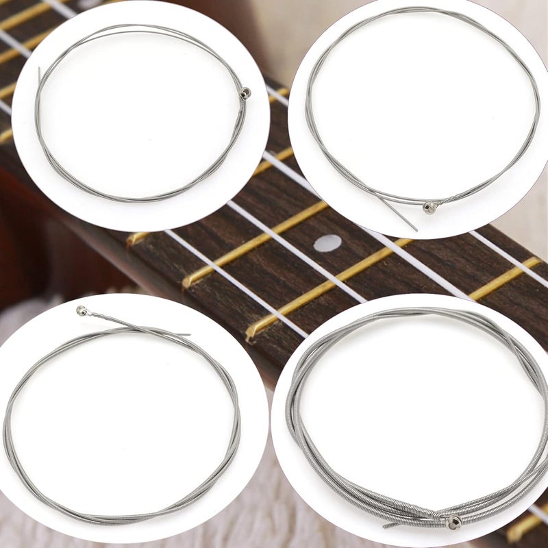 Cheerock Stainless Steel 4 String Bass Strings Replacement Set, Acoustic Bass Strings, Electric Bass String, 4 String Bass Instrument Accessories - Image 2